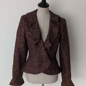View Cooper/ Brown/Purple Tweed Women's Blazer